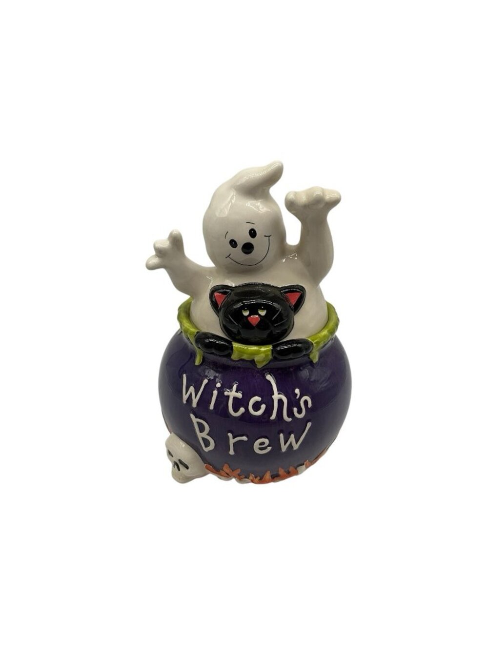 David's Cookies Vintage Halloween Witch's Brew Cookie Jar Kitchen Collectible